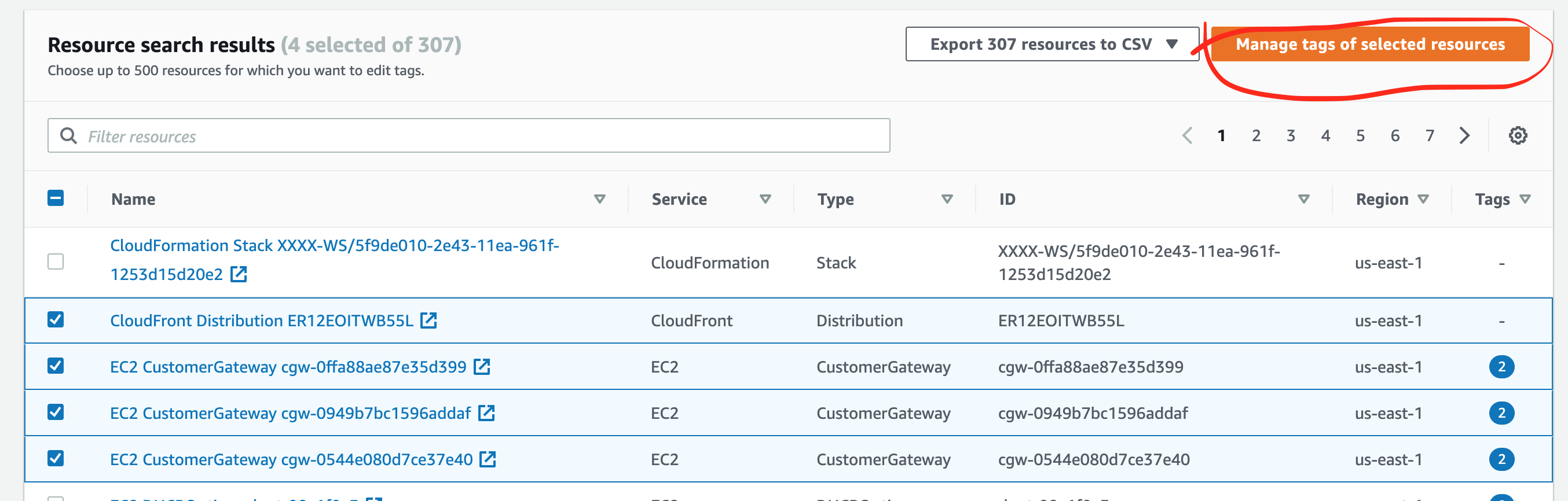 Tag Editor Multiple Resources